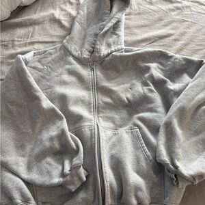TNA Cozy Fleece Gray Hoodie